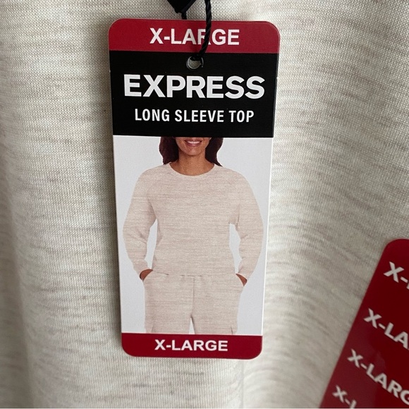 NWT Express Women’s Size XL Cream Colored Long Sleeved Shirt - Picture 3 of 8